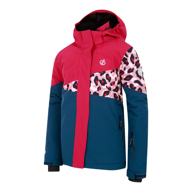 Dare2b Kinderen/kids humour iii cheetah print ski-jack UTRG10977_berrypinkdustyrose large