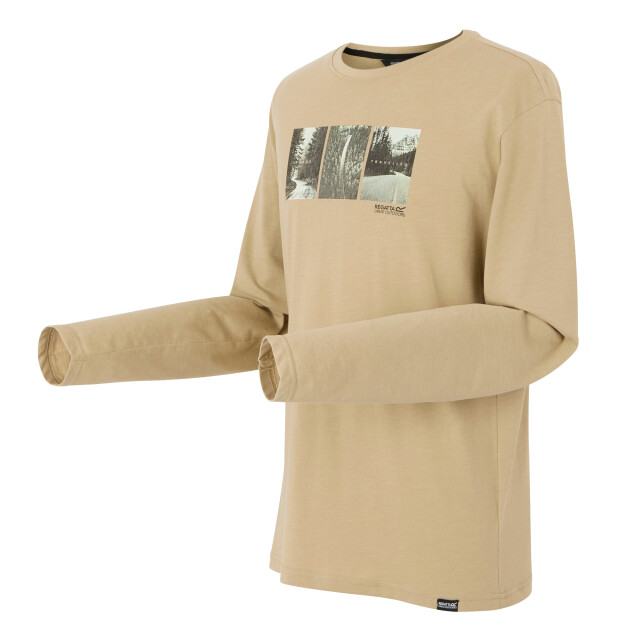 Regatta Heren maylow photograph t-shirt met lange mouwen UTRG11015_abbeystonemarl large