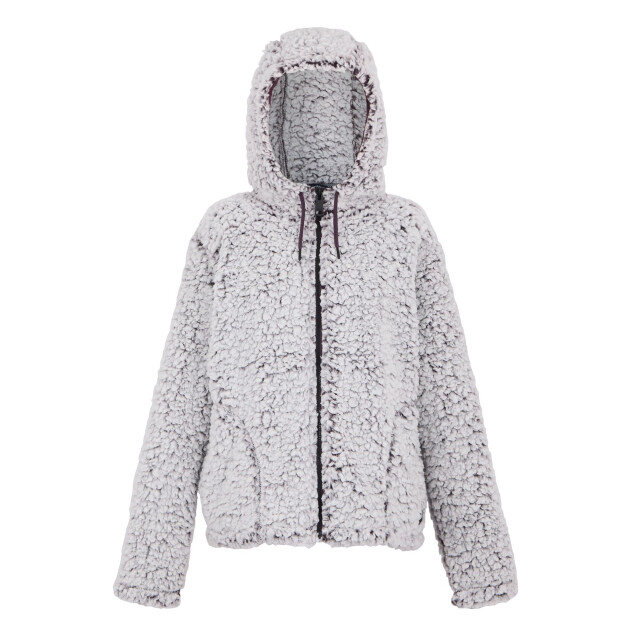 Regatta Dames zelpha fluffy fleecejas met capuchon UTRG10958_deepplum large
