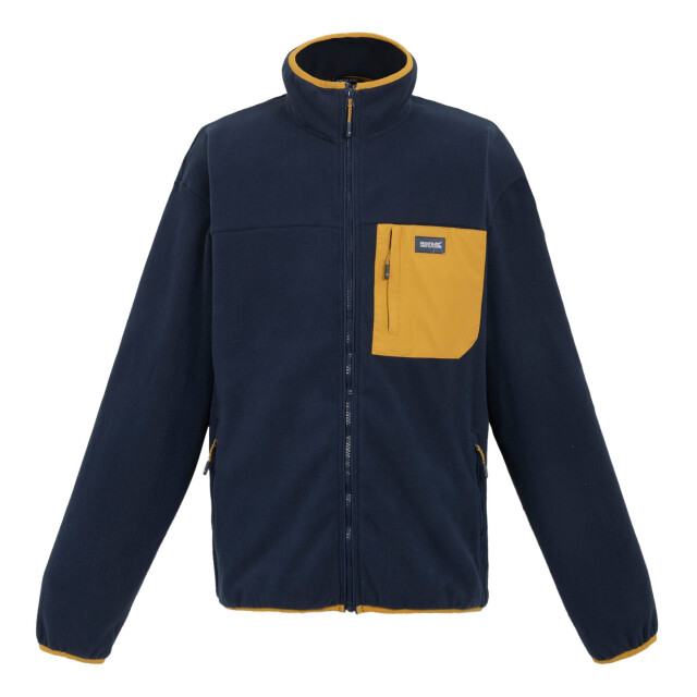 Regatta Heren frankie full zip fleecejack UTRG11055_navymustard large