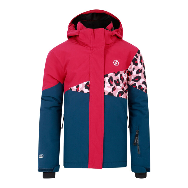 Dare2b Kinderen/kids humour iii cheetah print ski-jack UTRG10977_berrypinkdustyrose large