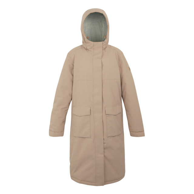 Regatta Dames yarli longline waterdichte jas UTRG10920_warmtaupelightvanilla large