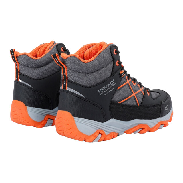 Regatta Kinderen/kinderen samaris iii wandelschoenen UTRG10831_blackblazeorange large