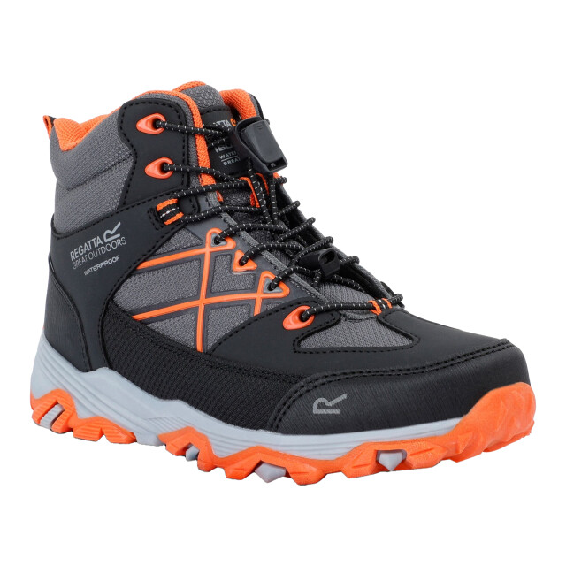 Regatta Kinderen/kinderen samaris iii wandelschoenen UTRG10831_blackblazeorange large