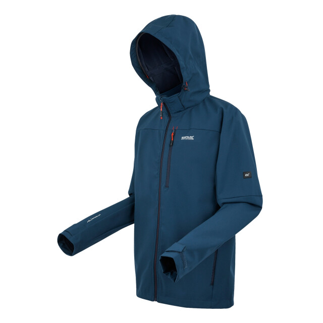 Regatta Heren arana waterdichte soft shell jas UTRG10665_moonlightdenimtangerinetango large