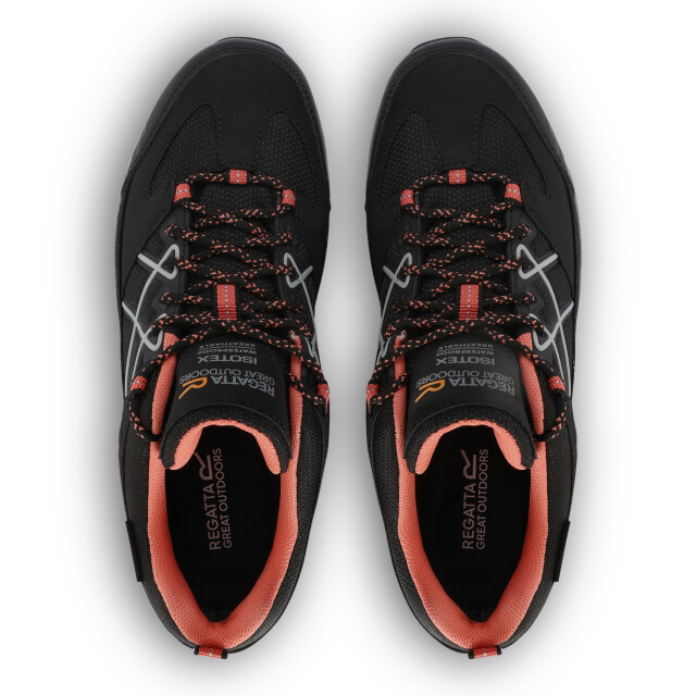 Regatta Dames samaris iii laag loopschoenen UTRG10050_blacksatsuma large