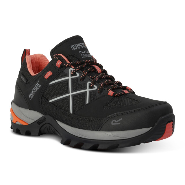 Regatta Dames samaris iii laag loopschoenen UTRG10050_blacksatsuma large