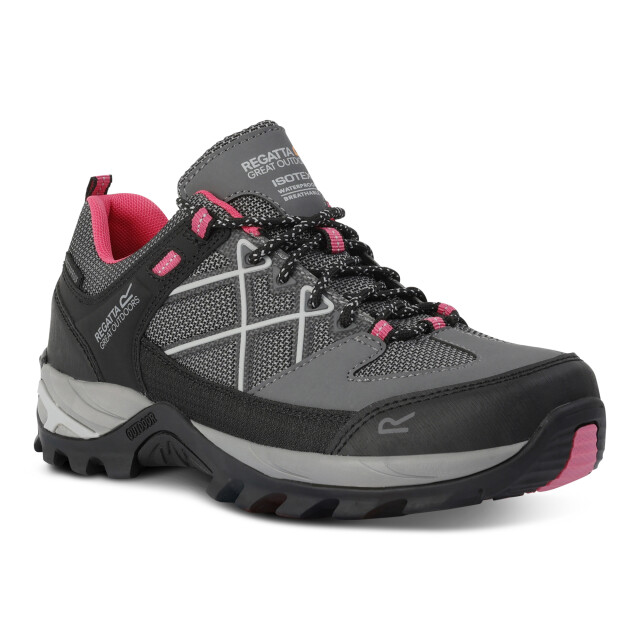 Regatta Dames samaris iii laag loopschoenen UTRG10050_darksteelpinkpotion large