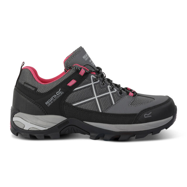 Regatta Dames samaris iii laag loopschoenen UTRG10050_darksteelpinkpotion large