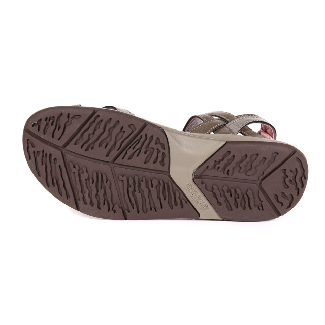 Regatta Grote buiten vrouwen/dames lady santa cruz open teen sandalen UTRG996_walnutmellow large