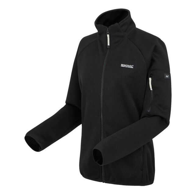 Regatta Dames ravenhill full zip fleece top UTRG9742_blacklightvanilla large
