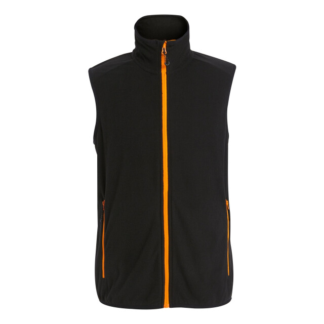 Regatta Heren fleece gilet UTRG9725_blackorangepop large