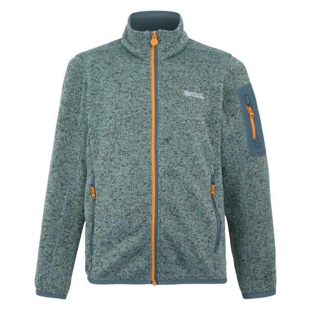 Regatta Kinder/kinder newhill fleece jas UTRG8902_glacierstormyweatherbrightmarigold large