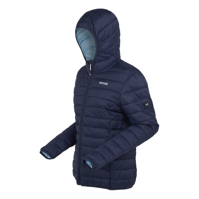 Regatta Dames marizion gewatteerd jack met capuchon UTRG8942_navyclearsky large