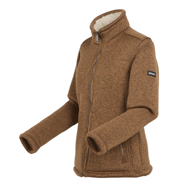Regatta Dames razia ii full zip fleece jacket UTRG8166_lightvanillabranbrown large