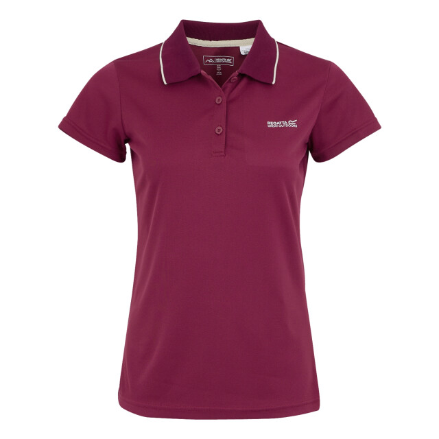 Regatta Dames maverick v polo shirt UTRG4979_beaujolais large