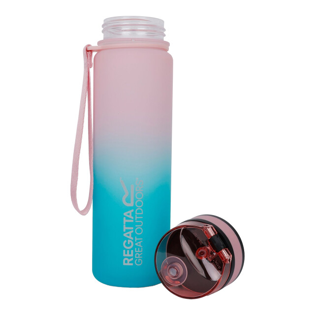 Regatta Groot buiten 0.6l tritan dranken flip fles UTRG537_pinkmistturquoise large