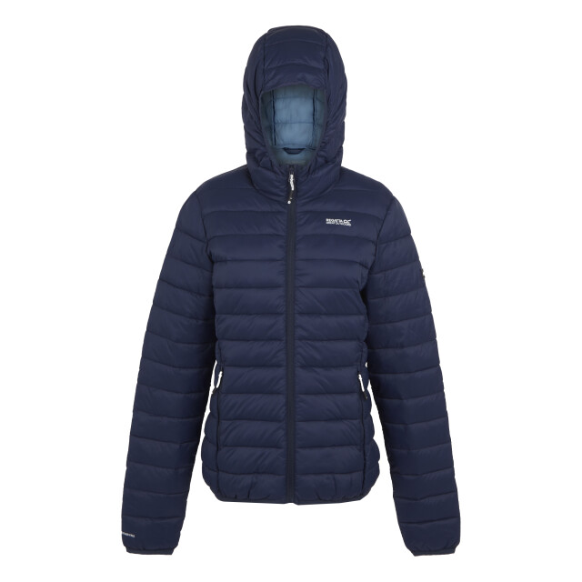 Regatta Dames marizion gewatteerd jack met capuchon UTRG8942_navyclearsky large