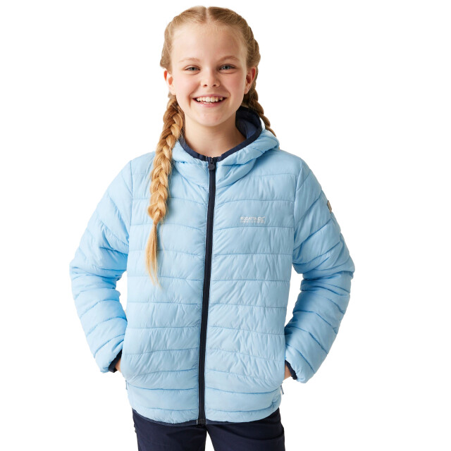 Regatta Marizion gewatteerde jas met capuchon voor kinderen/kinderen UTRG9018_clearskycoronetblue large