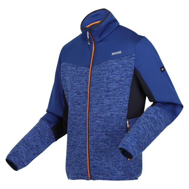 Regatta Heren coladane vi marl full zip fleecejack UTRG9789_newroyalnavymarl large