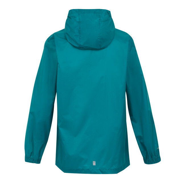 Regatta Groot buitenshuis kinderen/kinderen pakket it jasje iii waterdichte packaway zwart UTRG3209_exoticplumeicymorn large