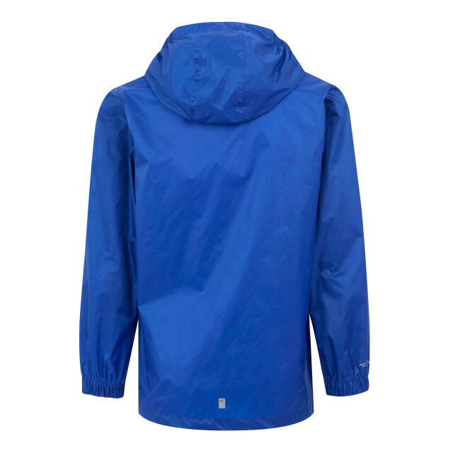 Regatta Groot buitenshuis kinderen/kinderen pakket it jasje iii waterdichte packaway zwart UTRG3209_olympianblueelysiumblue large
