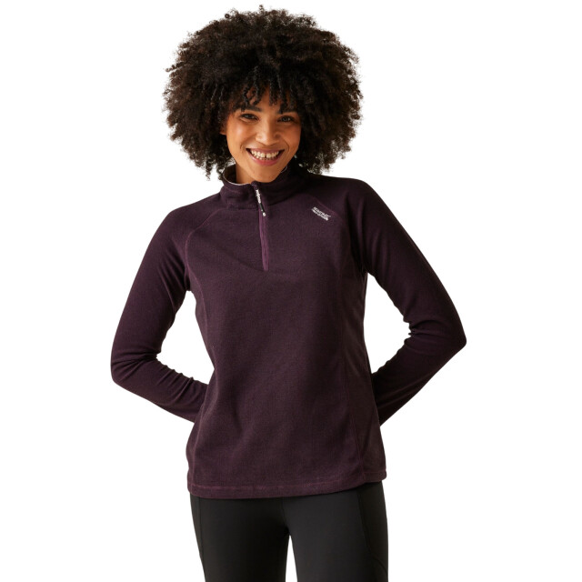 Regatta Geweldige outdoor dames montes half zip fleece top UTRG1953_deepplumblack large
