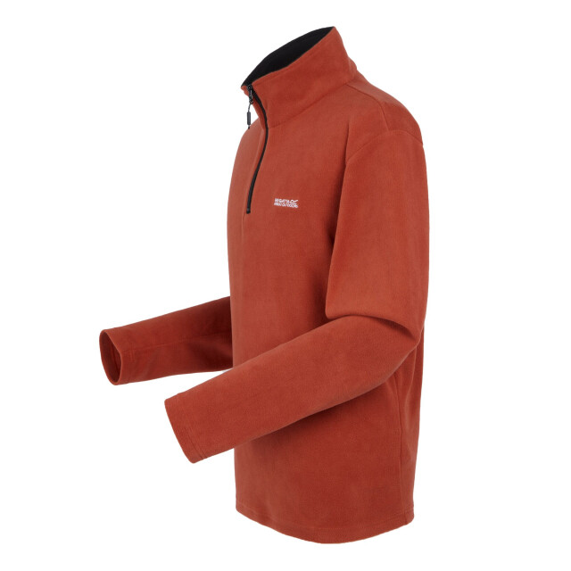 Regatta Geweldig voor buiten heren thompson half zip fleece sweater UTRG1390_redochre large