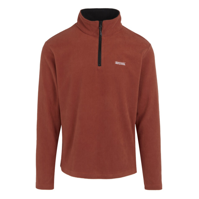 Regatta Geweldig voor buiten heren thompson half zip fleece sweater UTRG1390_redochre large