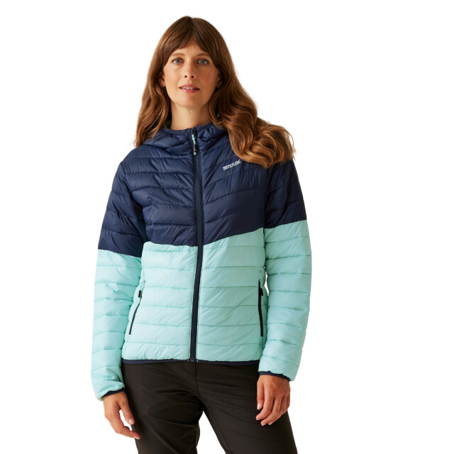 Regatta Dames hillpack iv gewatteerde dunne lichtgewicht waterdichte jas UTRG12055_navyicymorn large