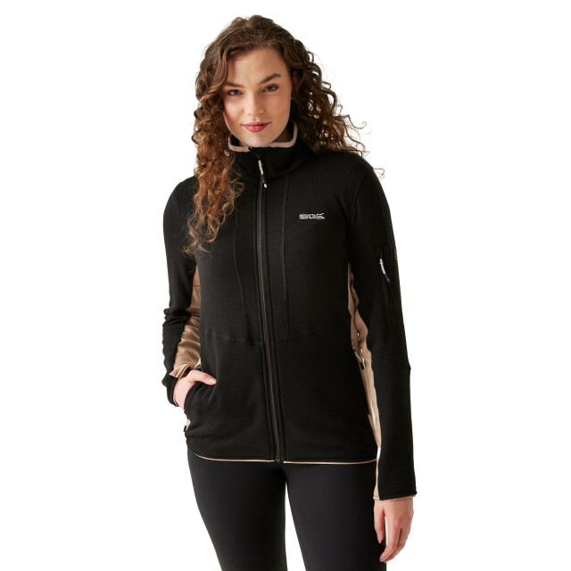 Regatta Dames ralina fleece jas UTRG12045_blackwarmtaupe large