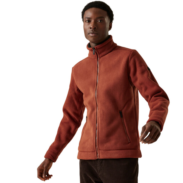 Regatta Heren garrian ii full zip fleece jacket UTRG8098_burnthennablack large
