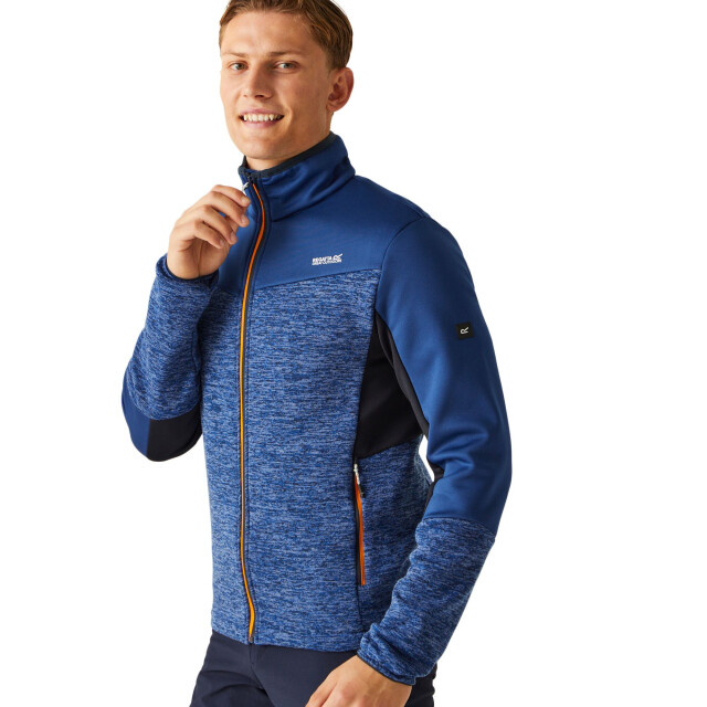 Regatta Heren coladane vi marl full zip fleecejack UTRG9789_newroyalnavymarl large