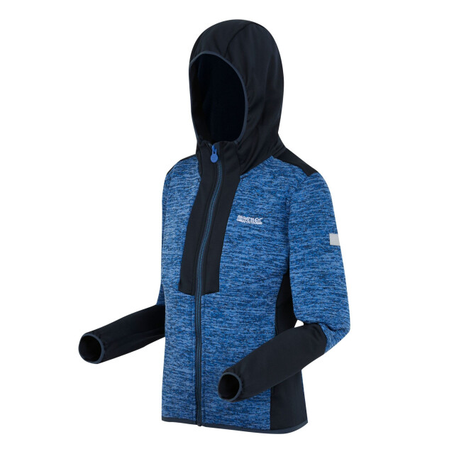 Regatta Kinder/kids dissolver x fleece full zip hoodie UTRG12008_olympianbluenavy large