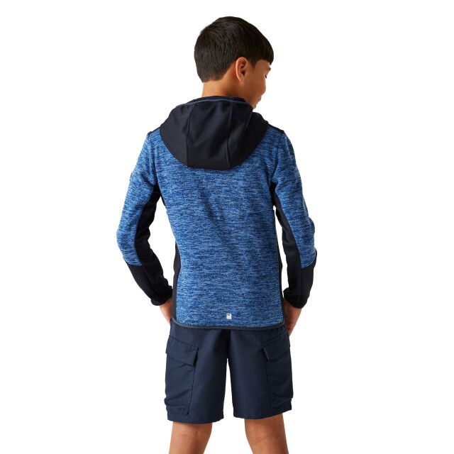Regatta Kinder/kids dissolver x fleece full zip hoodie UTRG12008_olympianbluenavy large