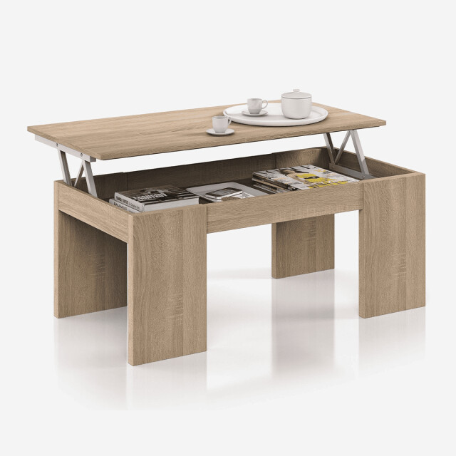 CaliCosy Salontafel met een opklapbaar blad l100 cm kendra 2937304 large