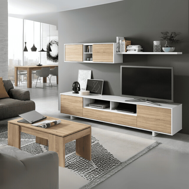 CaliCosy Salontafel met een opklapbaar blad l100 cm kendra 2937304 large