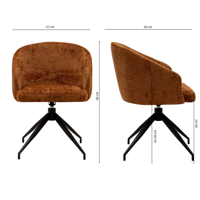 Kick Collection Kick draaistoel merle - 3042179 large