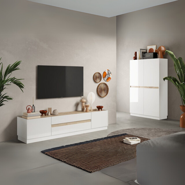 CaliCosy Tv-meubel met 2 deuren en 2 laden utopia l205 cm 2937328 large