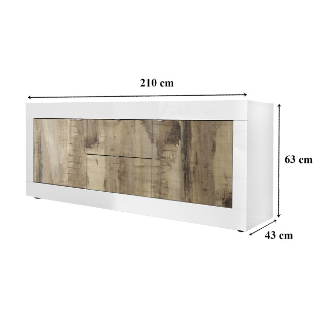 CaliCosy Buffet met 2 deuren en 2 laden itinial l210 cm 2937775 large