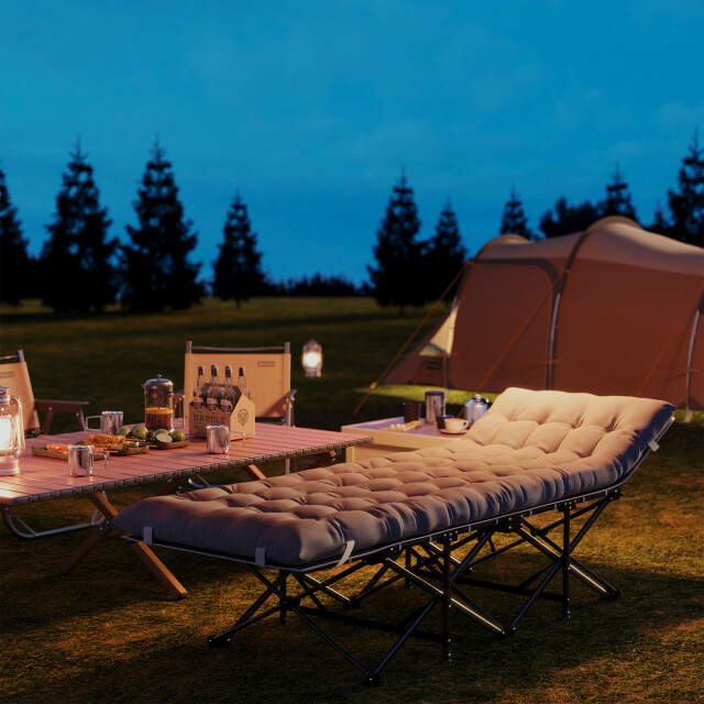 4goodz Veldbed campingbed met matras tot 150 kg gebruikersgewicht 3196064 large