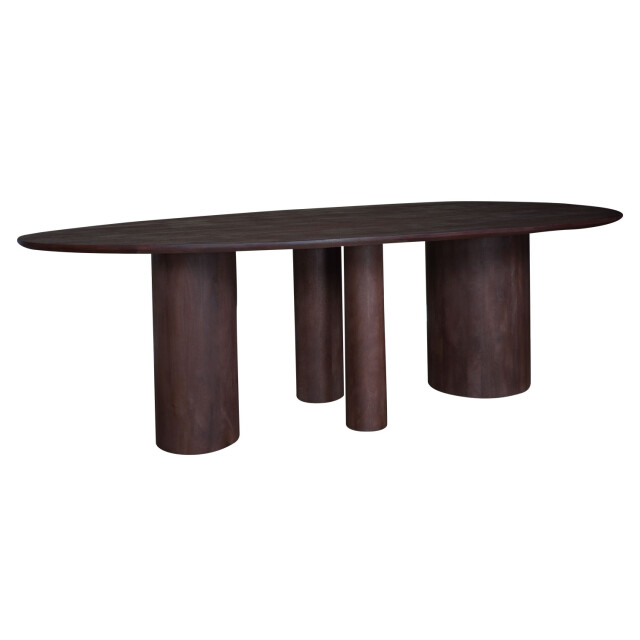 Home67 Eettafel amir 240 x 120 cm espresso mangohout 3196023 large