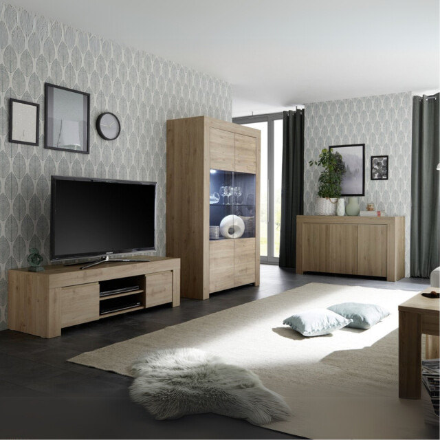 CaliCosy Vitrinekast 2 deuren van glas zonder verlichting h186 cm firenze 2937721 large