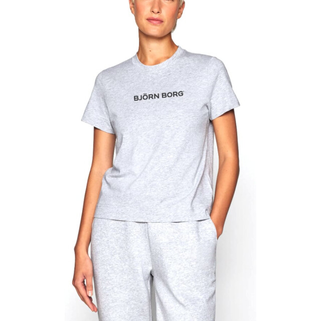 Björn Borg Björn borg dames regular tee fanno sport t-shirt – melange 2031-1437-90741 large