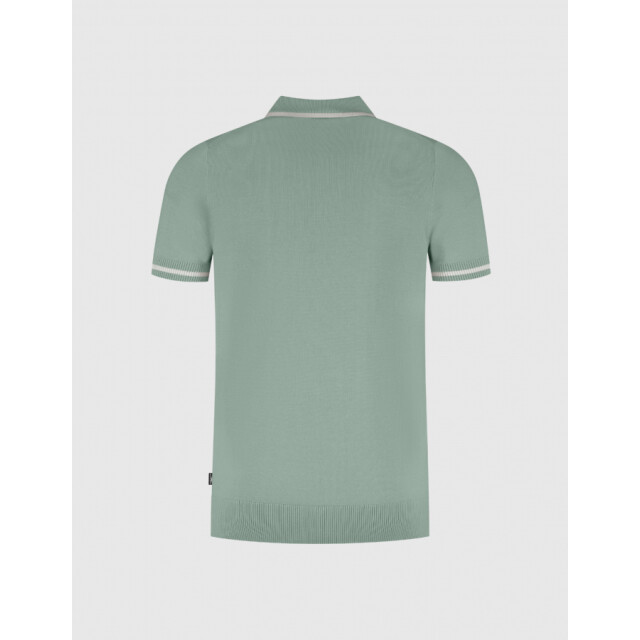 Saint Steve Siem 221148 silver green heren polo SIEM 221148 Silver Green Heren Polo - Saint Steve large