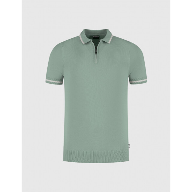 Saint Steve Siem 221148 silver green heren polo SIEM 221148 Silver Green Heren Polo - Saint Steve large