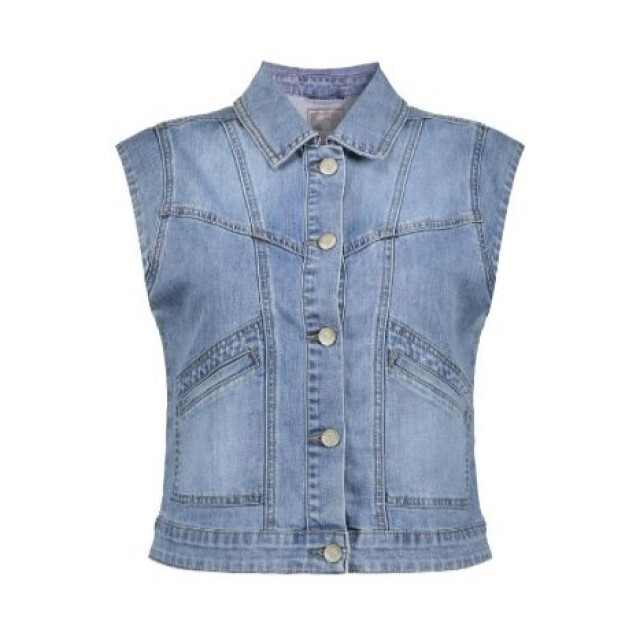 Geisha Jeans gilet 55303-10- denim 55303-10-blue denim large