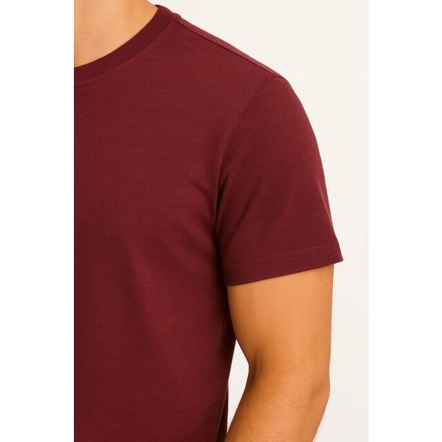 X-Name heren t-shirt donkerrood zachte stof italianstyle F2635-R large