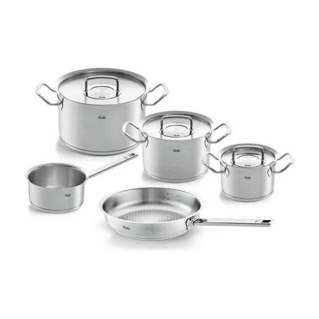 Fissler Original profi collection- 5 delig steel- en koekenpan rvs deksels 4009209382890 large