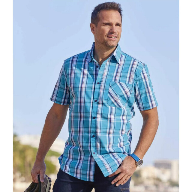 Atlas For Men Herengeruite overhemd UTAF313_blue large